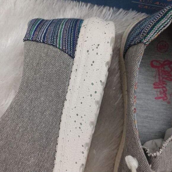 Jellypop Carter  grey canvas slip on size 9 - Picture 5 of 7